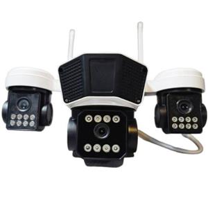 I3 3-Lens Mini Speed Dome 4G Camera 2K مینی اسپیدام سیمکارتی سه لنز I3 با کیفیت 2K و دید در شب رنگی
